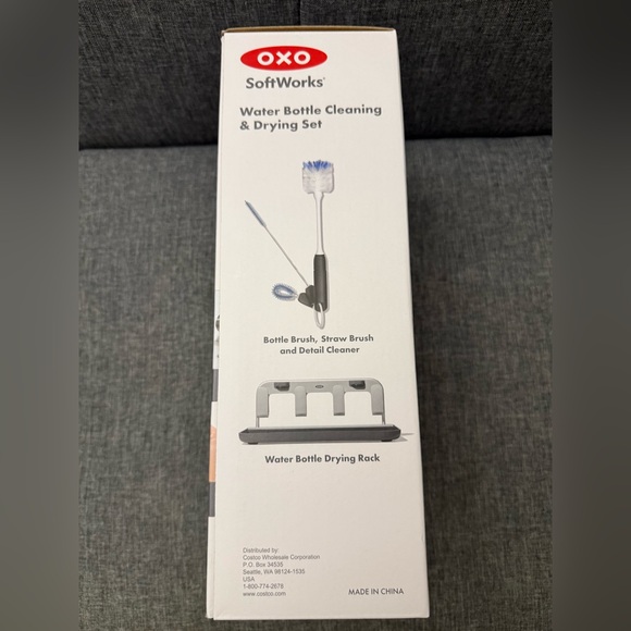 OXO SoftWorks Water Bottle Cleaning & Drying Rack with Brushes - Picture 5 of 7